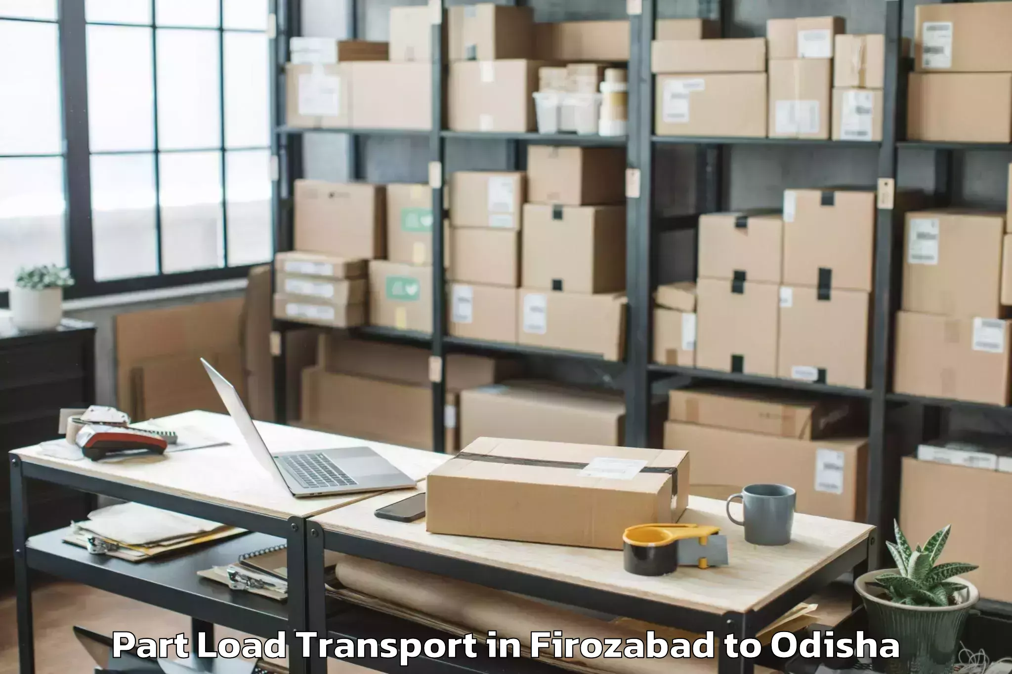 Leading Firozabad to Jashipur Part Load Transport Provider